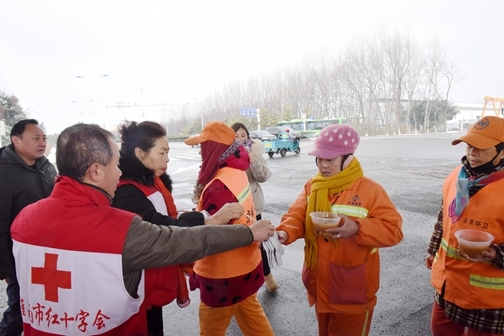 淮南市红十字会积极应对低温雨雪冰冻灾害9