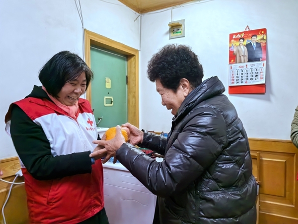 冰雪严寒送温暖 淮南市红十字会“博爱送万家”侧记56