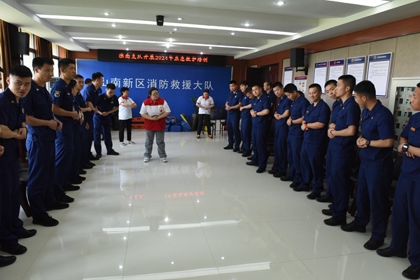 淮南市红十字会连续16年为消防培训应急救护14