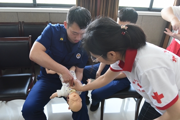 淮南市红十字会连续16年为消防培训应急救护7