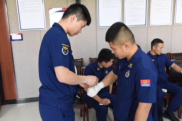 淮南市红十字会连续16年为消防培训应急救护9