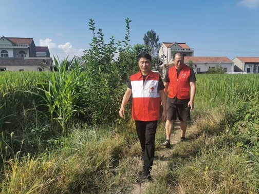 淮南市红十字会按时走访帮扶户2