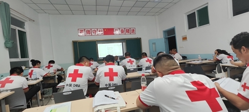 淮南市红十字救援队派员参加省红十字会赈济救援队“国赛”培训1