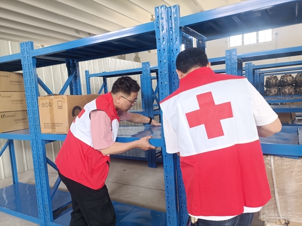 淮南市红十字会加紧备灾救灾物资储备库建设2