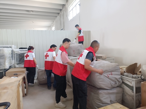 淮南市红十字会加紧备灾救灾物资储备库建设5