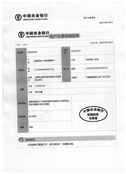 淮南爱心市民心系河北和北京灾区11