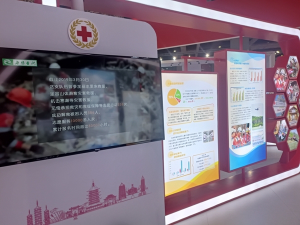 淮南市红十字会组织参加第二届长三角国际应急减灾和救援博览会8