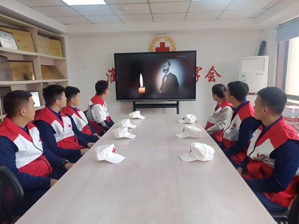 淮南市红十字救援队进行视频专题学习1