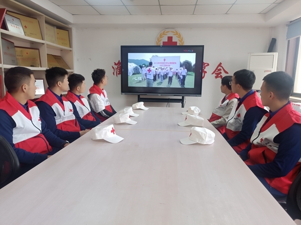 淮南市红十字救援队进行视频专题学习5