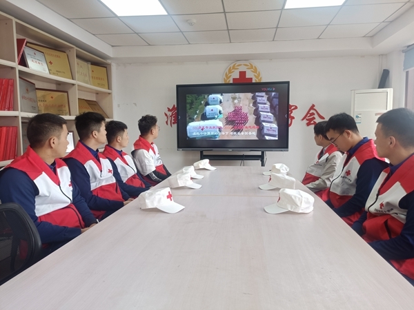 淮南市红十字救援队进行视频专题学习7