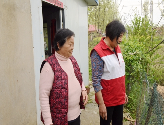 淮南市红十字会不减包保力度深入帮扶村调研走访6