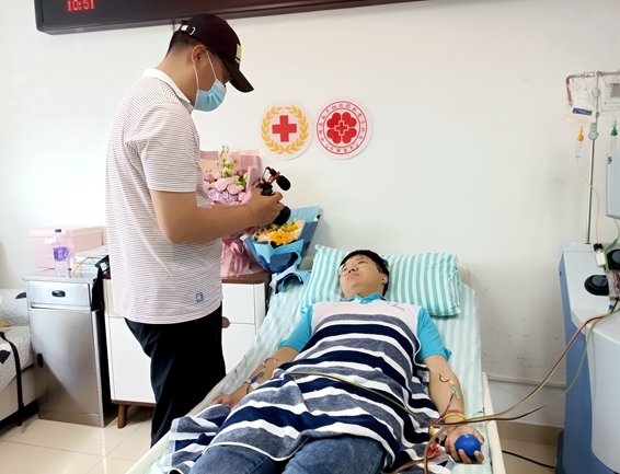 淮南市第41例造血干细胞捐献者潘俊钦成功捐献6