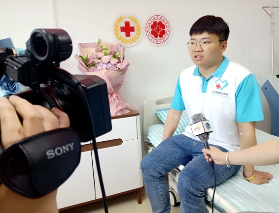 淮南市第41例造血干细胞捐献者潘俊钦成功捐献7