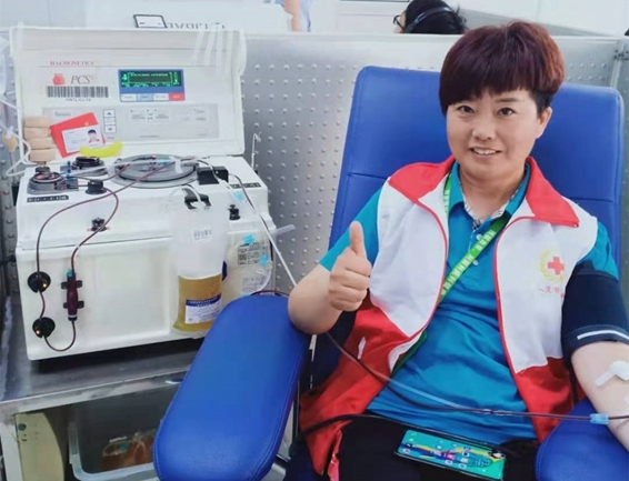 世界献血者日市红十字志愿者用热血和行动献礼22