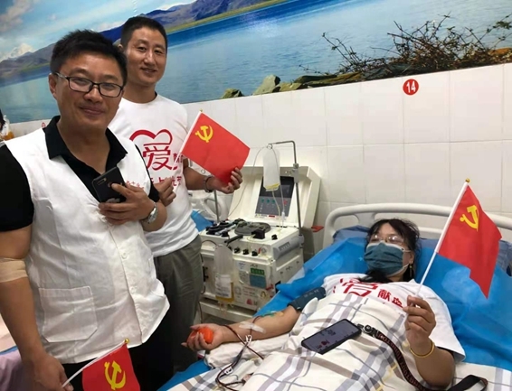 淮南市红十字会多种形式庆祝建党百年12